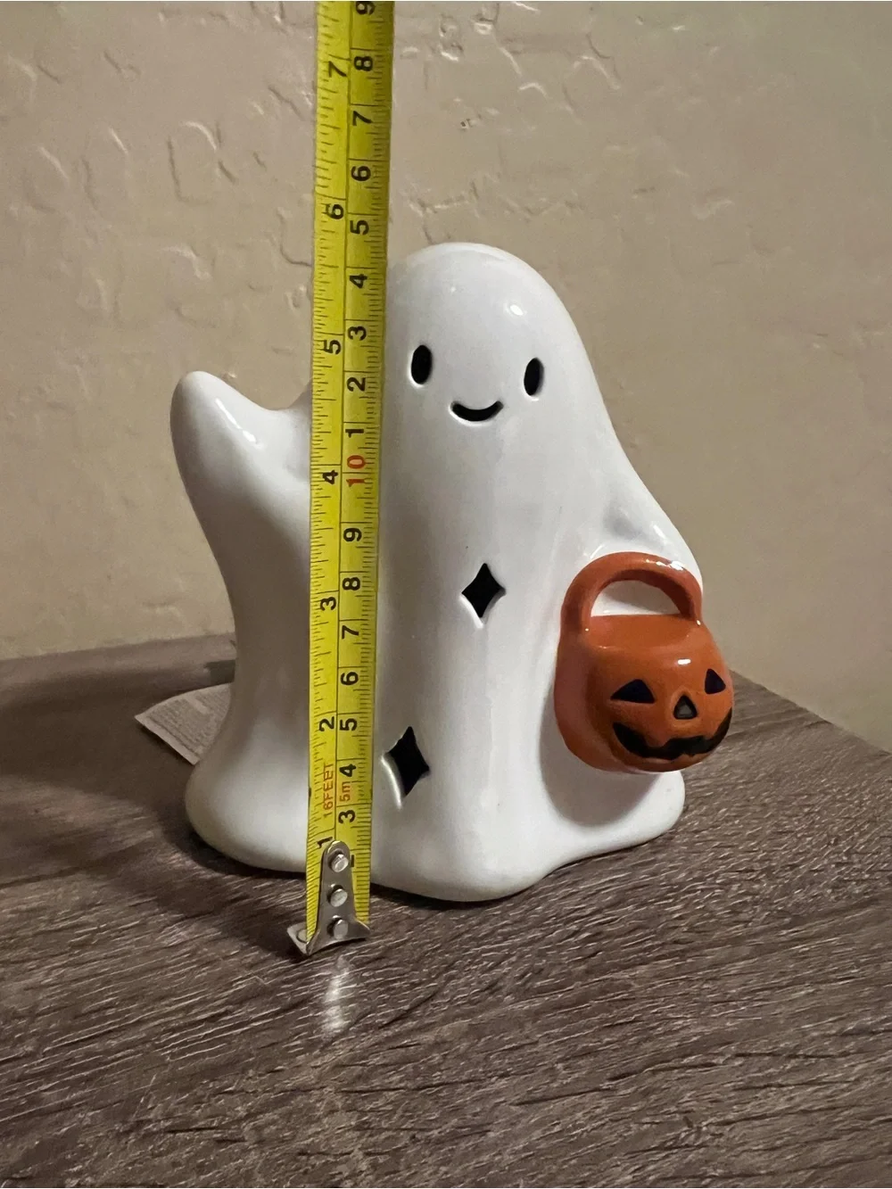 Target Bullseye Light Up LED Ceramic Halloween Ghost NWT